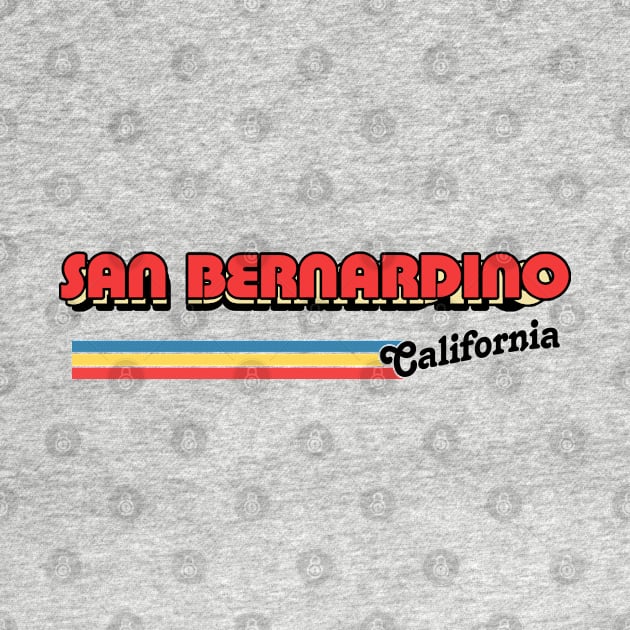 San Bernadino California \\\ Retro Typography Design by DankFutura